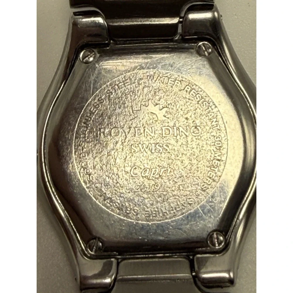 Roven Dino New Battery Swiss Capri 2019L Sapphire Crystal Ladies Watch 27MM 6.5